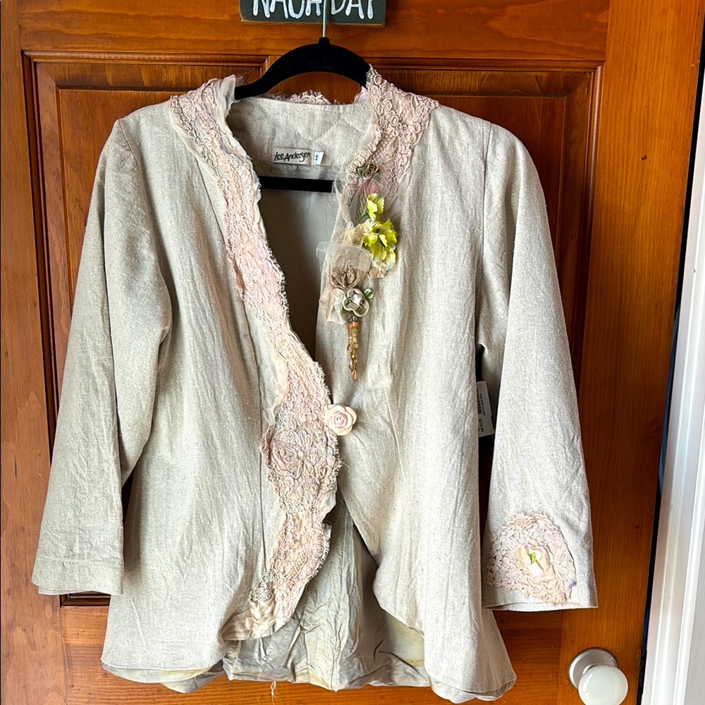 Lee Anderson Vintage Inspired Jacket. Size M. Cotton with a Linen look.